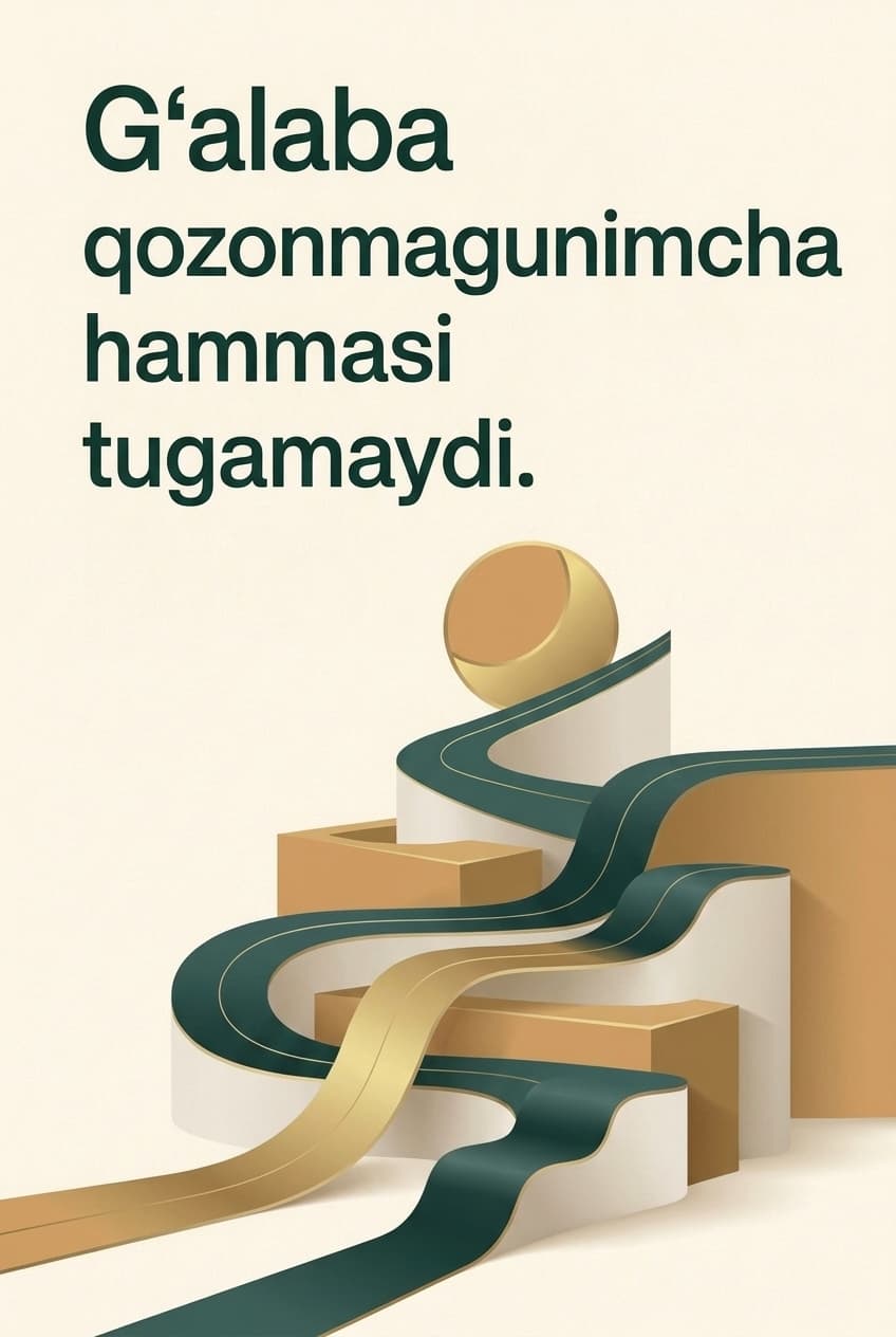 Muqova: G‘alaba qozonmagunimcha hammasi tugamaydi