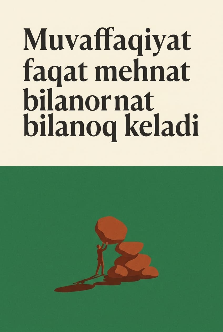 Muqova: Muvaffaqiyat faqat mehnat bilan keladi